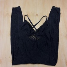 Savage X Fenty Bodysuit Womens XL Black Lace Shapewear One Piece Jumpsuit