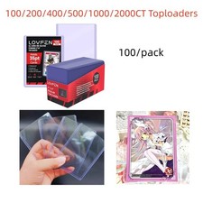 25/100/200/400/1000/2000CT 3x4 Toploader For 35pt TCG Trading Cards Holder