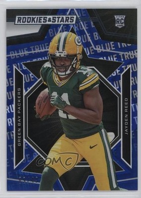 2023 Panini Rookies & Stars Rookies True Blue 9/49 Jayden Reed #153 RC 0g70