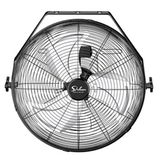 Simple Deluxe 18 Inch Industrial Wall Mount Fan, 3 Speed Metal Fan for Wareho...
