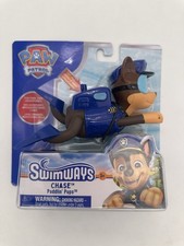 Paw Patrol CHASE Paddlin' Pups Bath Pool Water Toy Swimming Wind-Up Swimways