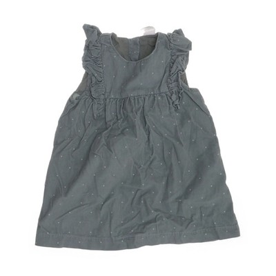 H&M, Kleid, Größe: 86, Grün, Baumwolle, Gepunktet, Cord, Mädchen #VdA