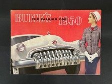 1950 Buicks The Fashion Lineup Original Sales Brochure Sales Catalog