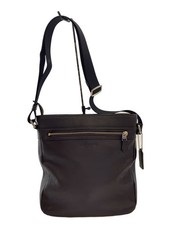 COACH Shoulder Bag Leather Navy