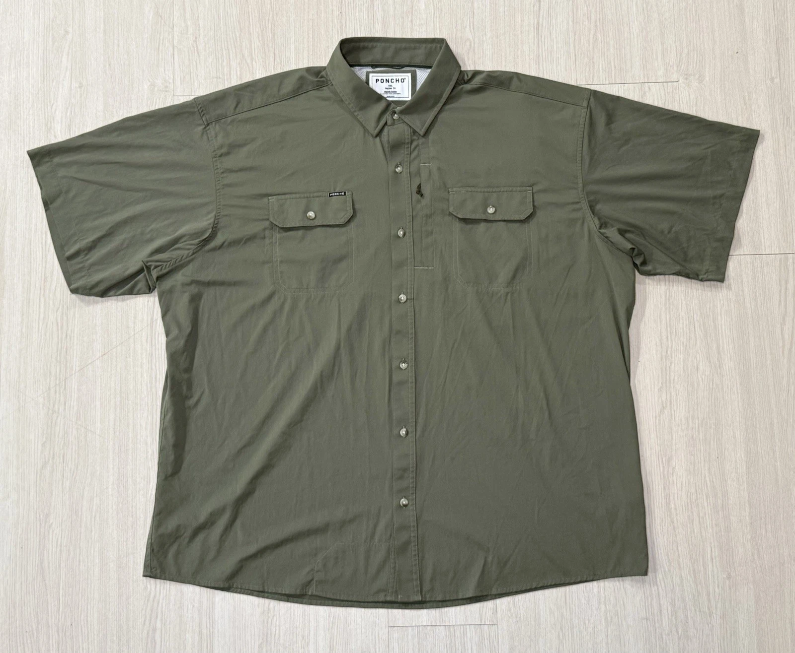 Poncho Outdoors ‘The Roaring Fork’ Original Short Sleeve Button Down Shirt XXL