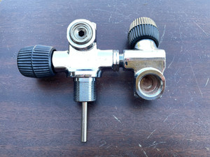scuba tank h valve din dual outlet redundant