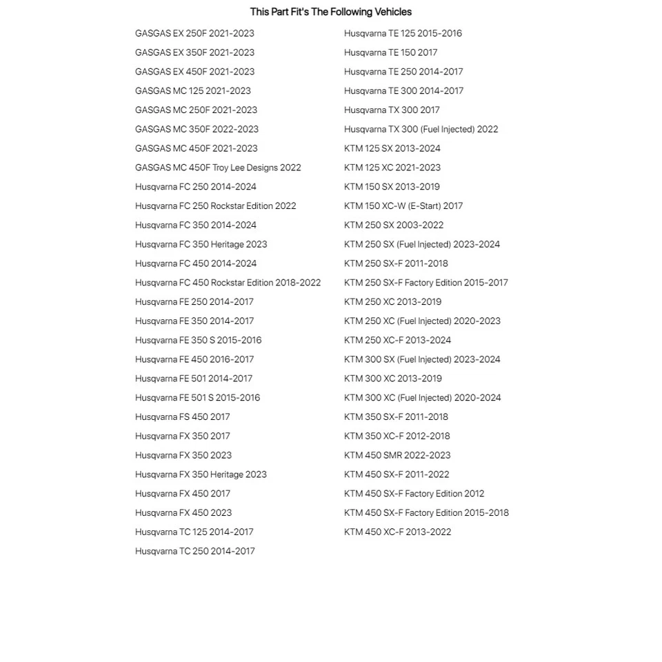 Tusk Rear Motorcycle Steel Braided Brake Line Orange For KTM 125 SX 2013-2024 Foto 4 de 4