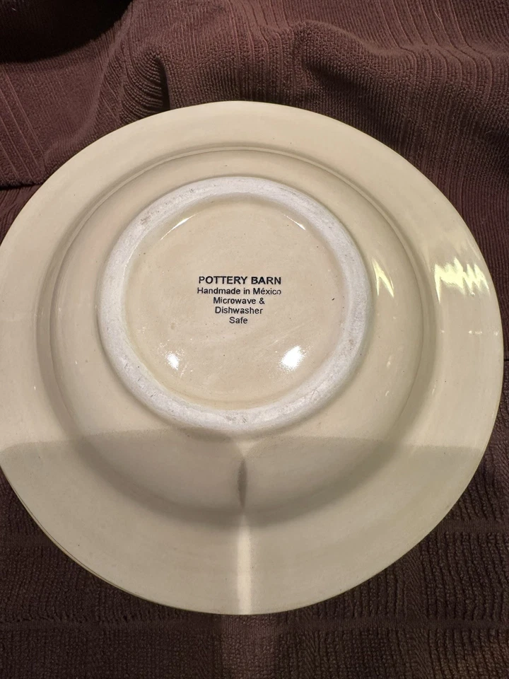 4 cuencos para servir/sopa de gres Pottery Barn Sausalito vintage años 90 excelente Foto 3 de 4