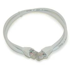 3ft Cat6 Ethernet RJ45 Patch Cable  Stranded  Snagless Booted  WHITE