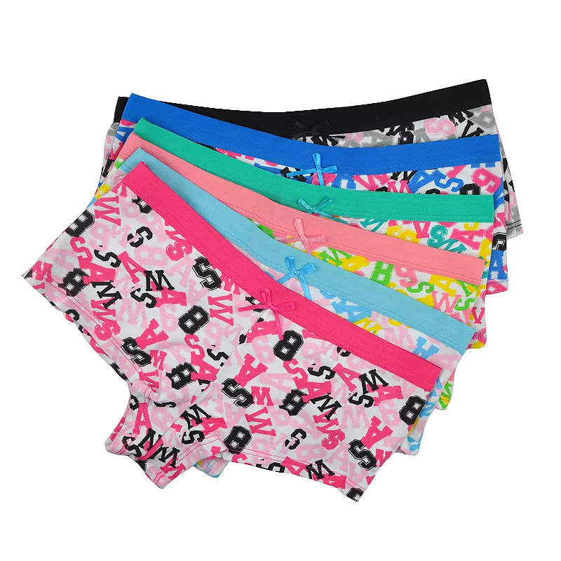 Women Boxers Shorts Cotton Letters Ladies Knickers Underwear Panties 3,6  Pack