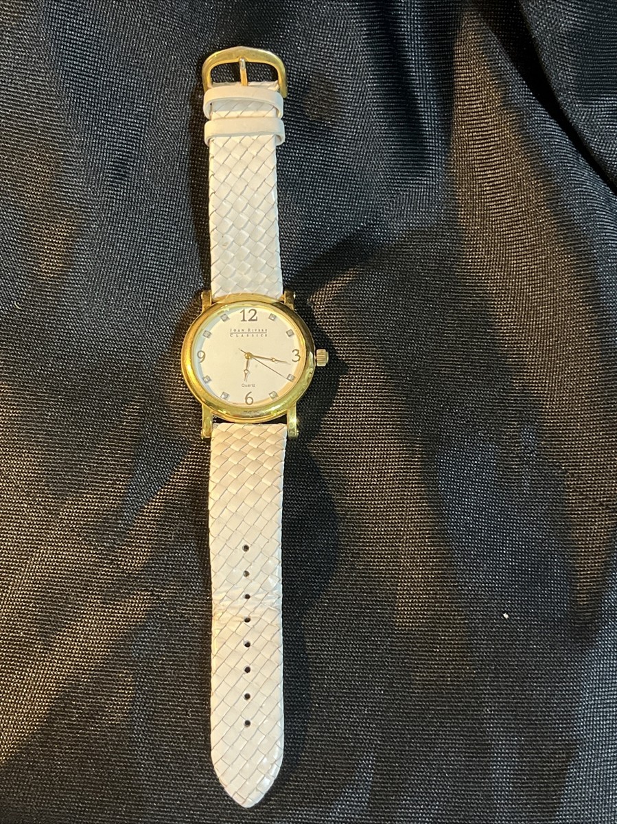 WORKING Joan Rivers CLASSICS Watch WORKING JOAN RIVERS CLASSIC LARGE QUARTZ WATCH W/WHITE  main image 2