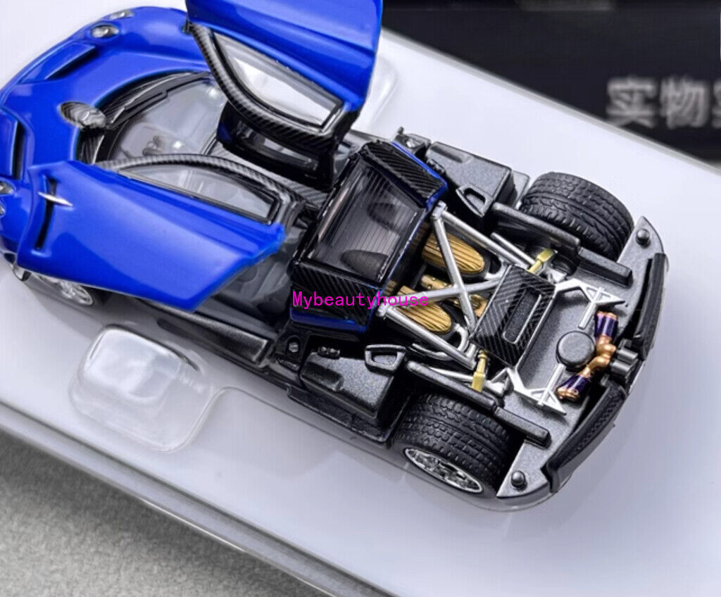 HKM 1:64 Blue Huayra Coupe 2014 Racing Sports Model Diecast Metal Car