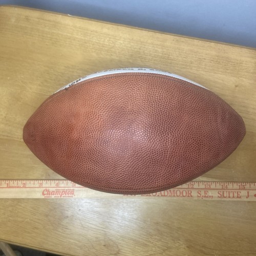 JASON HANSON AUTOGRAFO FIRMATO FULL SIZE FOOTBALL Detroit Lions Ford Field #4 - Foto 5 di 5