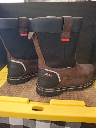 Botas de trabajo Dickies para hombre marrón y negro con puntera de acero - Imagen 5 de 9