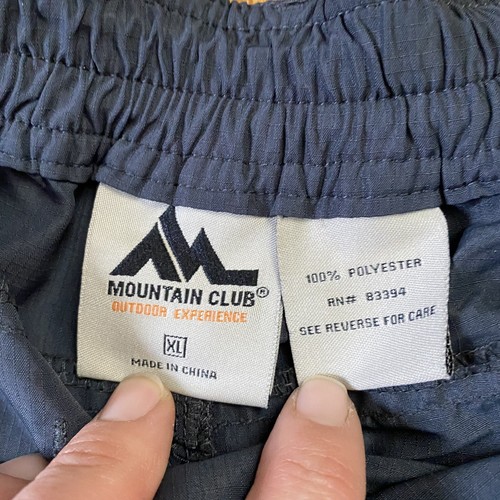 MOUNTAIN CLUB Ripstop khaki Navy Blue side zip cell pocket tech shorts XL - Bild 4 von 10