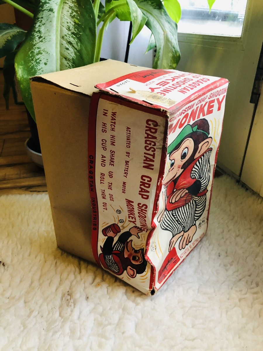 VINTAGE CRAGSTAN CRAP SHOOTING MONKEY ORIGINAL BOX | eBay VINTAGE CRAGSTAN CRAP SHOOTING MONKEY ORIGINAL BOX | eBay