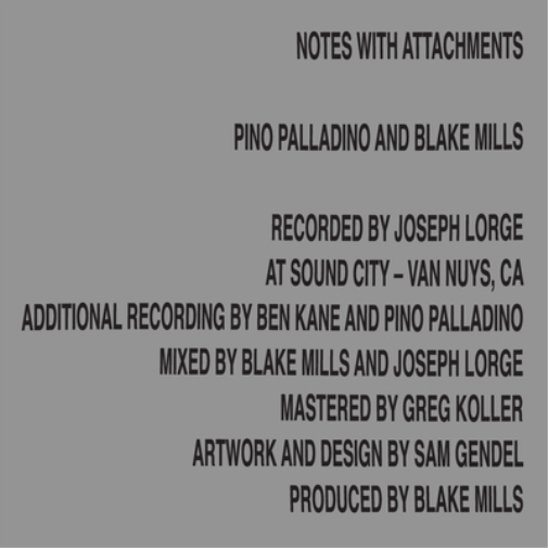 Pino Palladino Blake Mills Notes With Attachments (CD) Album