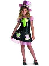 Alice In Wonderland Quirky Mad Hatter Girl's Costume