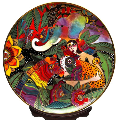 Royal Doulton Song of the Earth Signed Laurel Burch 8'' Collectors Plate Vtg 90s
