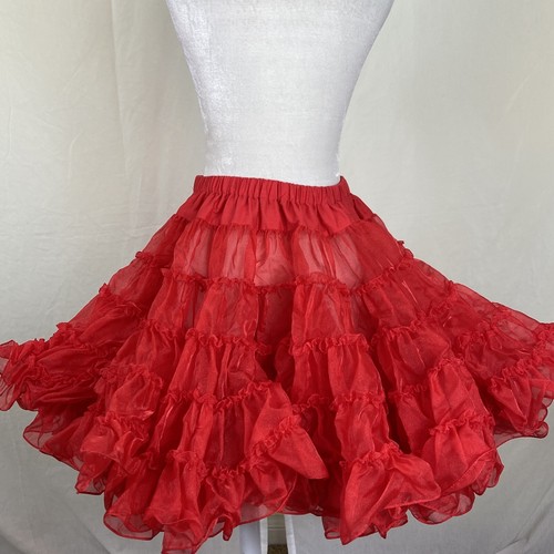 Great American Square Dance Co Petticoat Red Crystal Organza 1 layer 40Yd - Picture 6 of 10