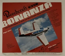 Beechcraft Bonanza Model Paper Airplane V35B Flight Action 1977 New Old Stock