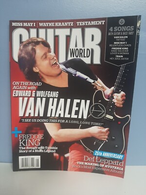 Guitar World Magazine Aug 2012 Wolfgang Van Halen