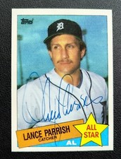 Lance Parrish Detroit Tigers 1985 Topps #708 All Star Signed Authentic Autograph