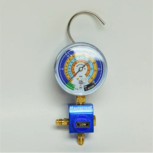 Mastercool 92103-53-1/4 Manifold Gauge with 1/4" Ball Valve for R600a R290 R134a