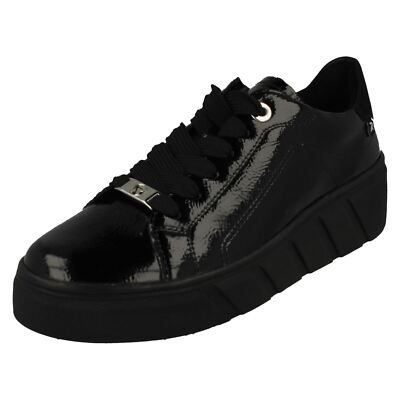 Rieker R-Evolution 'W0501' Damen Schnürschuhe schwarz Lackleder
