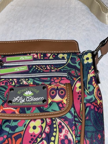 Lily Bloom Purse Bag Owl-ilver Twist Owls Paisley Bag Tote Colorful - 第 7/21 張圖片