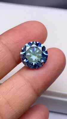 Royal Blue Diamond Round Cut VVS1 D Grade Excellent CERTIFIED 3.00 Cts  Gemstone