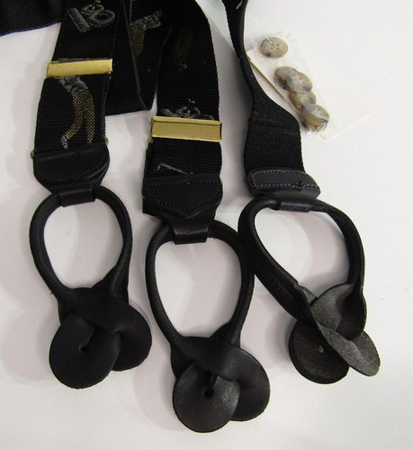Suspender Store PGA Golfer Grosgrain Suspenders Braces 1.5" Wide Button New - Picture 7 of 9
