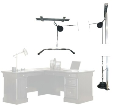 Deskerxizer Kit Over Desk Weight Lifting Office Workout Machine