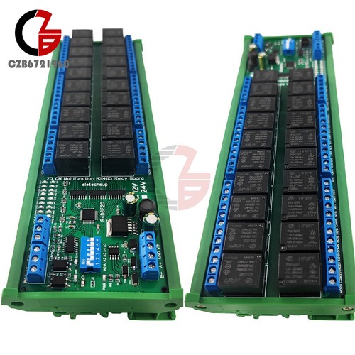 12V/24V 20 CH RS485 Digital Analog Switch IO Modbus Rtu PLC Uart Expansion Board - Picture 22 of 36