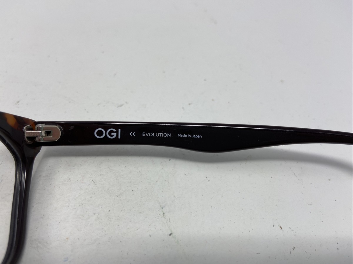 OGI Evolution Japan 9239 1922 52-17-140 Brown Full Rim Eyeglasses