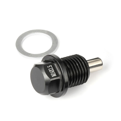 2pcs Magnetische Ölablassschraube M14x1,5 Passt Für VW Audi Seat Skoda Schwarz - Bild 8 von 14