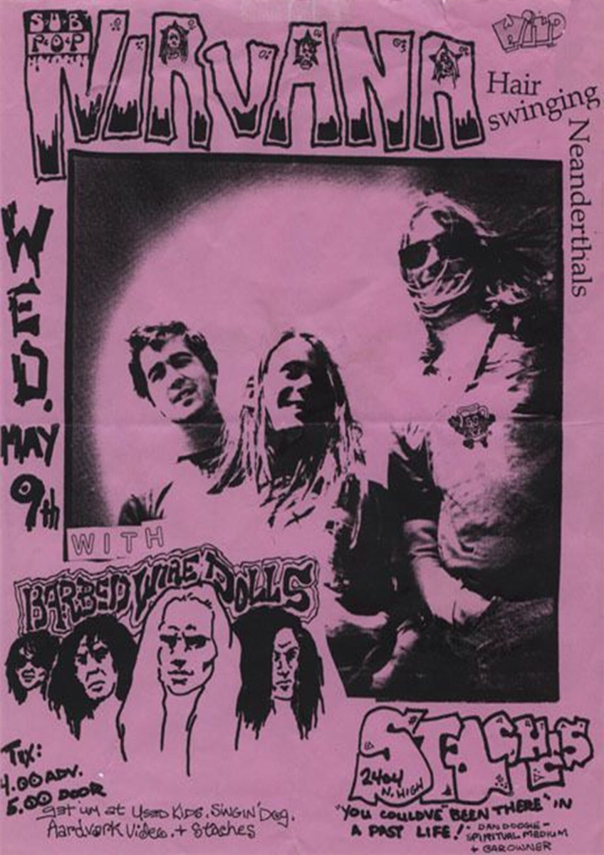 NIRVANA ポスター　Vintage　ヴィンテージ 　poster Nirvana Kurt Cobain Smells Like Teen Spirit Poster Vintage