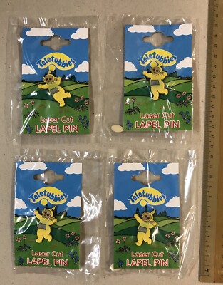 【Teletubbies】超希少 1996年 ロンドン当時物 初期 バッジ 1996 Teletubbies Greeting card x6, Po / Laa Laa Lapel Pin x8, and