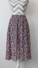 Disney Cinderella 3503 A Line Skirt Womens Size M Floral Print Multi Color