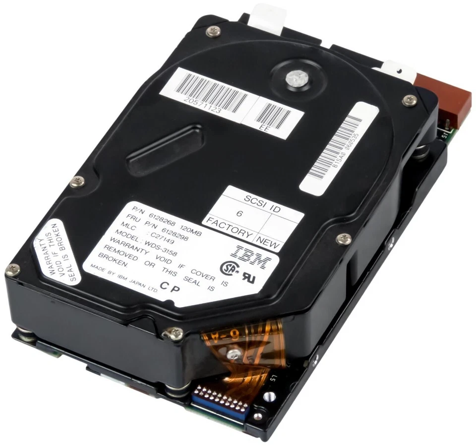 Hard Drive IBM 6128298 6128268 WDS-3158 120MB SCSI 50-Pin 3.5'' - Image 2 of 3