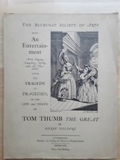 Tom Thumb The Great - Bluecoat Society, Liverpool 1958 Programme