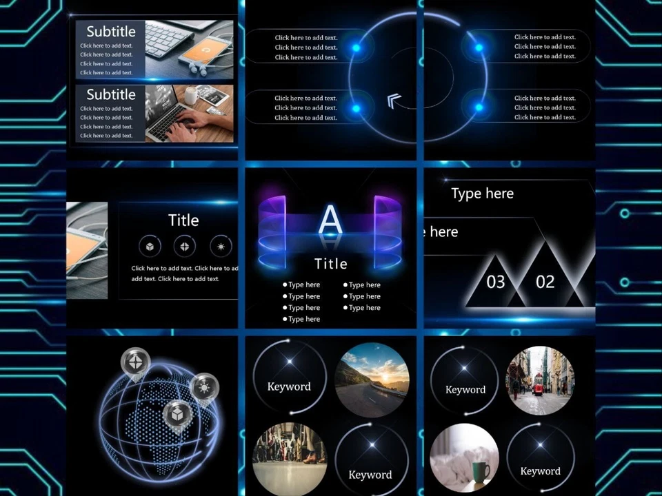 Buy 2 Free 1 Technology Theme PowerPoint Presentation Templates - Image 3 of 4