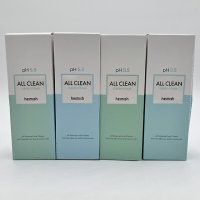 All Clean Green Foam Lot Of 4, PH 5.5, Cleanser, 150g Exp: 2025 Brand New In Box