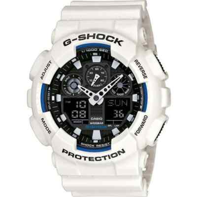 G shock sport WATCH CASIO + MEN LUXURY + NEW *GA100B-7A  *white