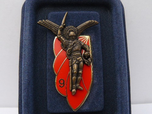 insigne : 9 ème regiment de chasseurs parachutistes réédition