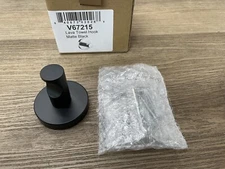 ICO Bath V67215 Lava Single Robe Hook , Matte Black