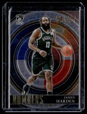2020-21 Panini Select Numbers James Harden #11 Brooklyn Nets