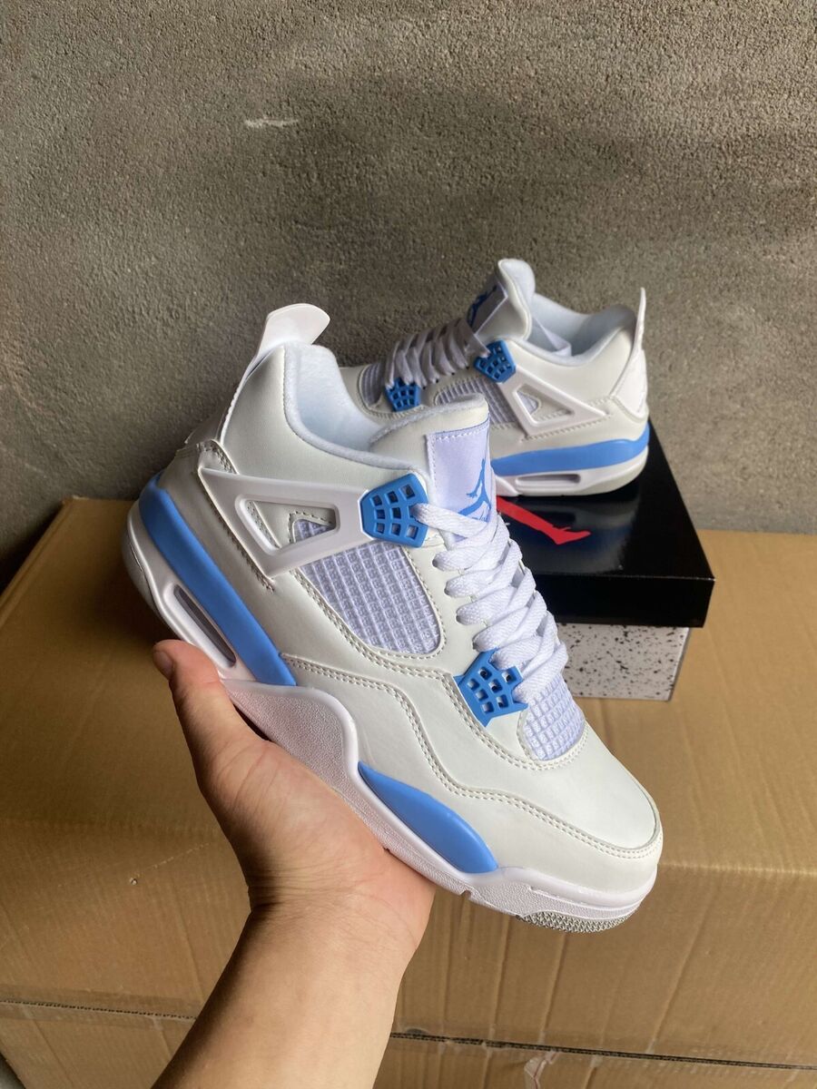 Air Jordan 4 Retro Baby Blue & White | eBay Air Jordan 4 Retro Baby Blue & White | eBay