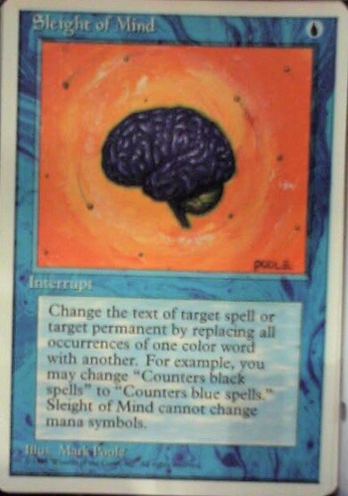 Sleight of Mind - Fourth Edition: #102, Magic: The Gathering Nm R42