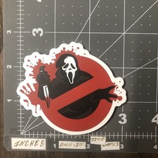 Ghost Face Adult Humor Sticker For Skateboard Guitar Ect New2